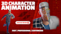 do 3d character rigging and animation in blender for game and film