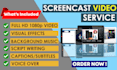 create a screencast video tutorial or demo video