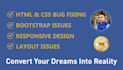 fix html css bootstrap responsive bugs and layout issues