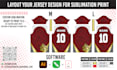 layout your design into cut sew pattern for sublimation print