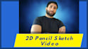 create a 2d sketch slideshow video