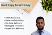 convert hard copy document into to soft copy