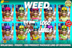 do logo , bulk label oders for your cannabis product