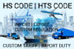 provide classification of hs code, hts code, import, export