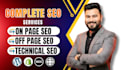 do on page, off page, and technical SEO for wordpress, shopify, wix website