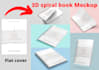 turn your cover into 3d spiral book mockup