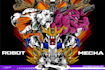 create retro mecha or scifi gundam art