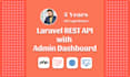 develop laravel rest api with admin panel dashboard