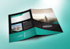 design stylish, modern, and elegant presentation folder design