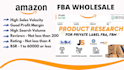 do amazon fba wholesale product hunting and product research