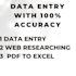 do data entry,excel data entry,pdf to ms exel
