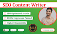 be your SEO content writer, article, and blog post writer