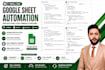 do google sheet automation with app script, excel formulas and functions