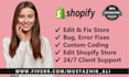 be your shopify developer and expert in SEO, coding and bug fix