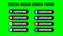 create social media lower third animation