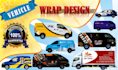 create elegant vehicle wrap, van branding, car wrap design