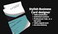 make a stylish business card design