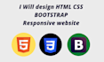 design html css bootstrap website