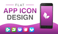 do flat app icon design