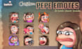 create twitch emotes stylized as pepe