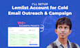 setup lemlist account for cold emails outreach and campaigns