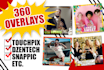 design 360 booth overlays for touchpix  snappic lumabooth etc