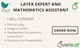 assist you mathematics and latex expertly