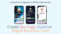 provide bio page, vcard, digital business card software