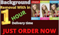 do remove background from image just in 2 hours