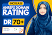 increase ahrefs dr 70,domain rating dr 70
