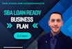 write a professional sba loan business plan
