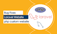 develop websites, web apps, using php laravel development