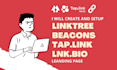 setup and customize linktree landing page