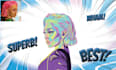 make 2d character drawing vector pop art or any style