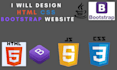 build website in PHP HTML CSS bootstrap
