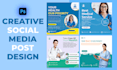 design creative social post, instagram post, minimal poster