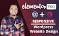 build responsive landing page design using elementor pro