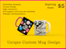 design an awesome custom mug design