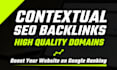 high quality link building SEO contextual backlinks google ranking