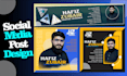do social media and brand post design