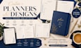 design a custom digital or printable planner for you
