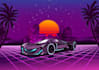 draw your car into 80s, synthwave, retrowave, or neon style