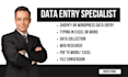 do data entry in excel, word and web research