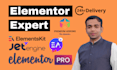 be your elementor expert design elementor wordpress website,fix elementor issue