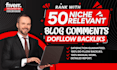 create 50 niche relevant manual dofollow blog comments seo backlinks