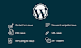 fix wordpress bugs, errors, issues or css