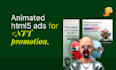 create coinzilla nft animated html5 banner ads