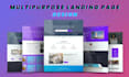home page design, landing page design through wordpress