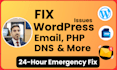 emergency wordpress and PHP fix 24 hour rapid resolution