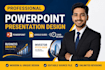 design professional powerpoint presentation, pitch deck, and google slides